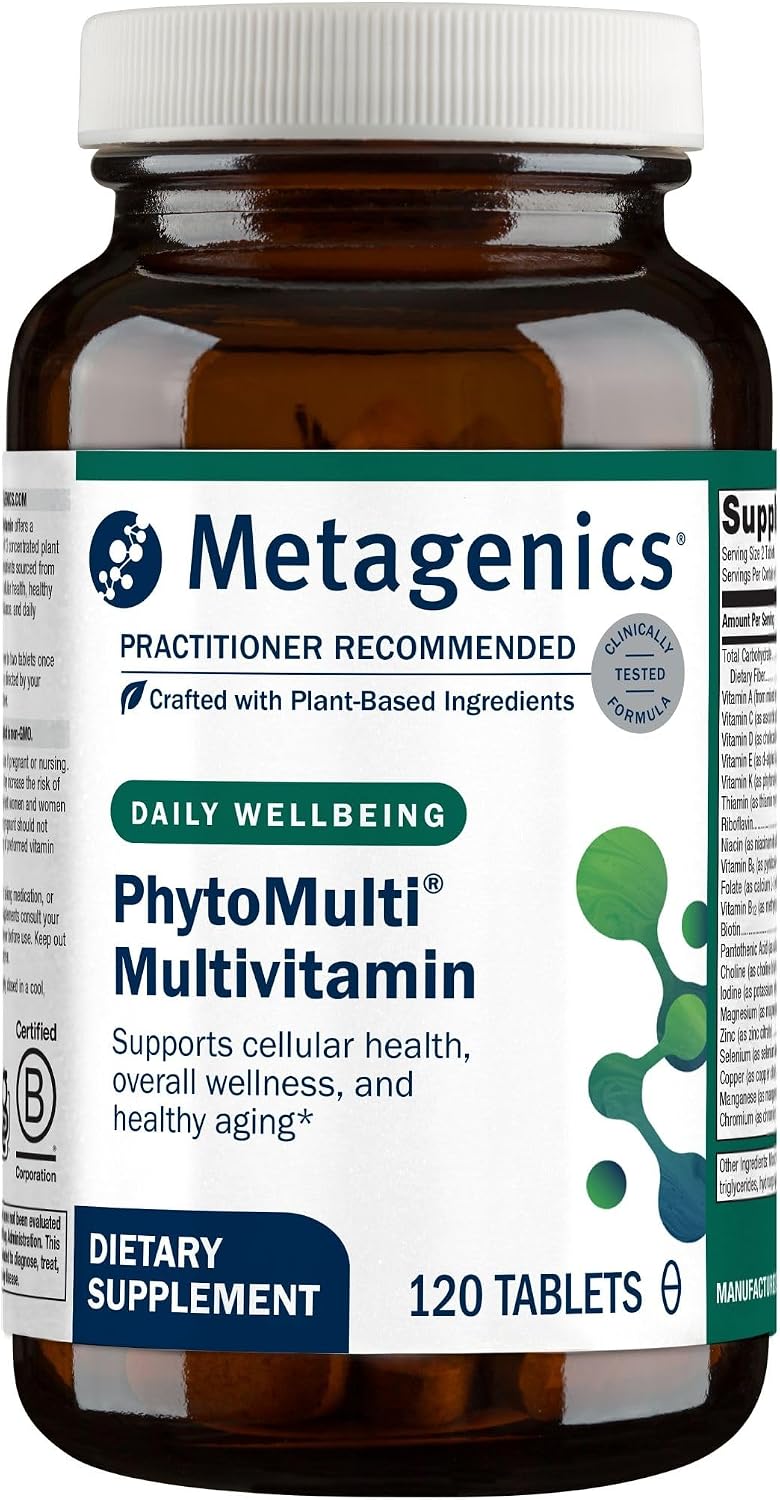 Metagenics PhytoMulti Multivitamin for Men & Women Without Iron, 120 Tablets