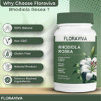 Floraviva Rhodiola Rosea Supplement 500mg 60 Count