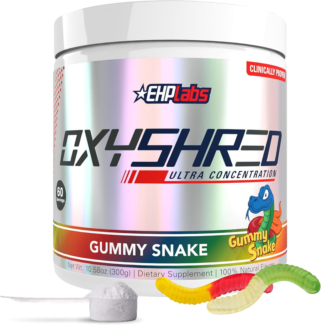 EHP Labs OxyShred Pre Workout Powder - Preworkout Powder with L Glutamine & Acetyl L Carnitine, Energy Boost Drink - Cosmic Blast, 60 Servings