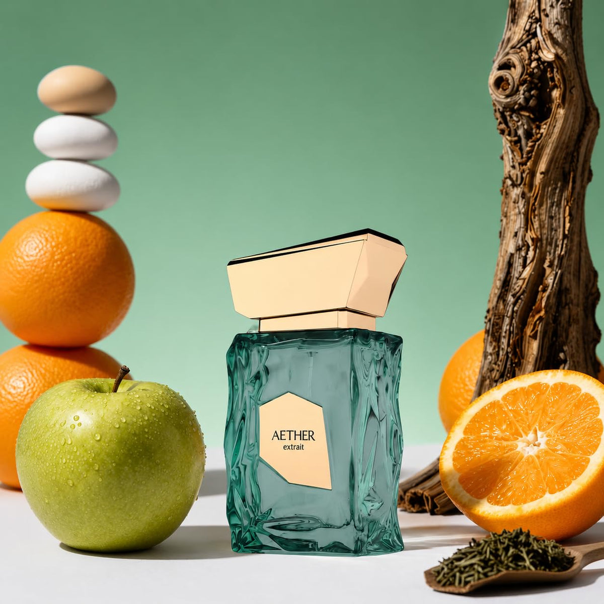 Hub Wavy Fragrance World French Avenue Aether unisex perfume bottle, 3.40 oz, with elegant packaging and sleek design.