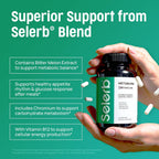 Selerb Metaburn Weight Loss Pills for Women & Men - Appetite Suppressant & Fat Burner, Metabolism Support Weight Loss Supplement with Berberine, Chromium, Green Tea & B12-60 Capsules