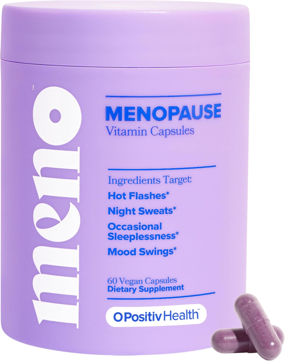 MENO Menopause Capsules – Relieve Hot Flashes & Night Sweats, 30-Day Supply