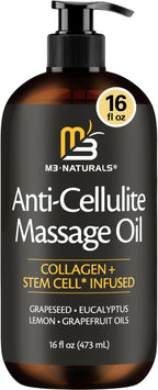 Firming Body Oil, Cellulite Massage Oil for Legs and Body, 16 fl oz by M3