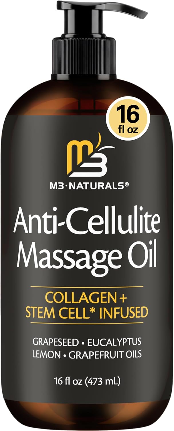 Firming Body Oil, Cellulite Massage Oil for Legs and Body, 16 fl oz by M3