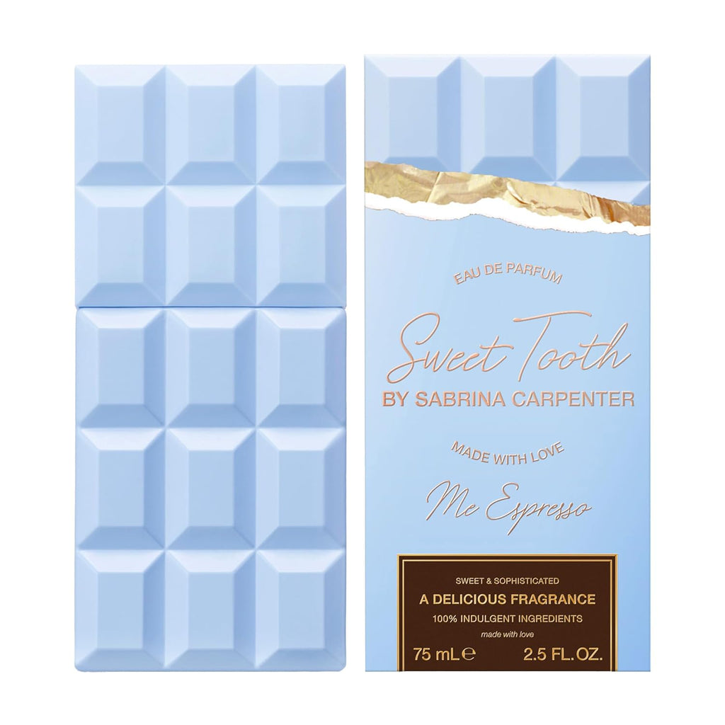 Hub Wavy Sabrina Carpenter Sweet Tooth Me Espresso perfume bottle for women, 2.5 fl oz, authentic luxury fragrance.