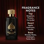 Hub Wavy Jo Milano Game of Spades luxury perfume for men, 3.40 oz bottle, rich, long-lasting fragrance with a sophisticated scent.
