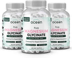 Organics Ocean Pure Magnesium Glycinate Supplement with Zinc, 90 Capsules