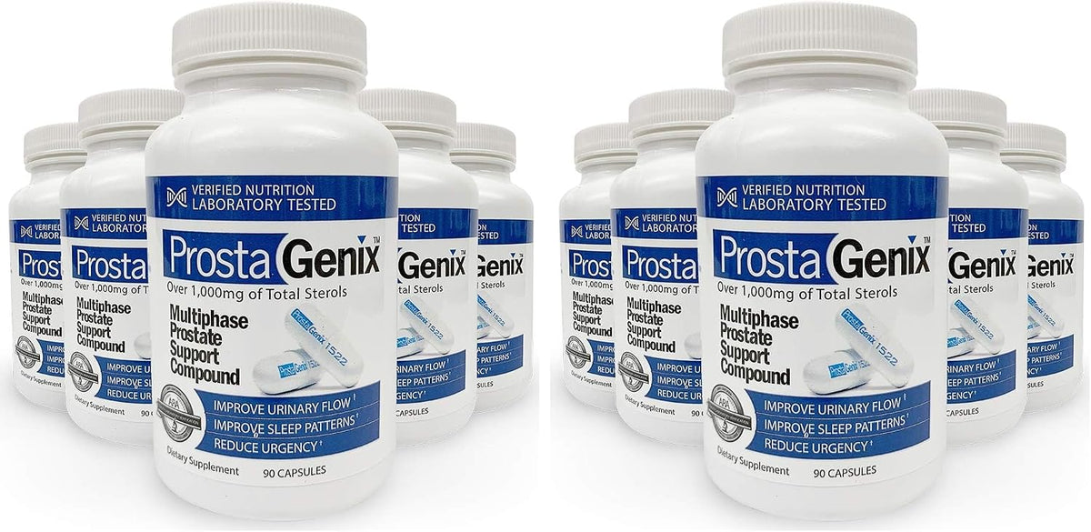 ProstaGenix Multiphase Prostate Supplement - Over 1 Million Sold - End Nighttime Bathroom Trips, Urgency, & More. 90 Capsules
