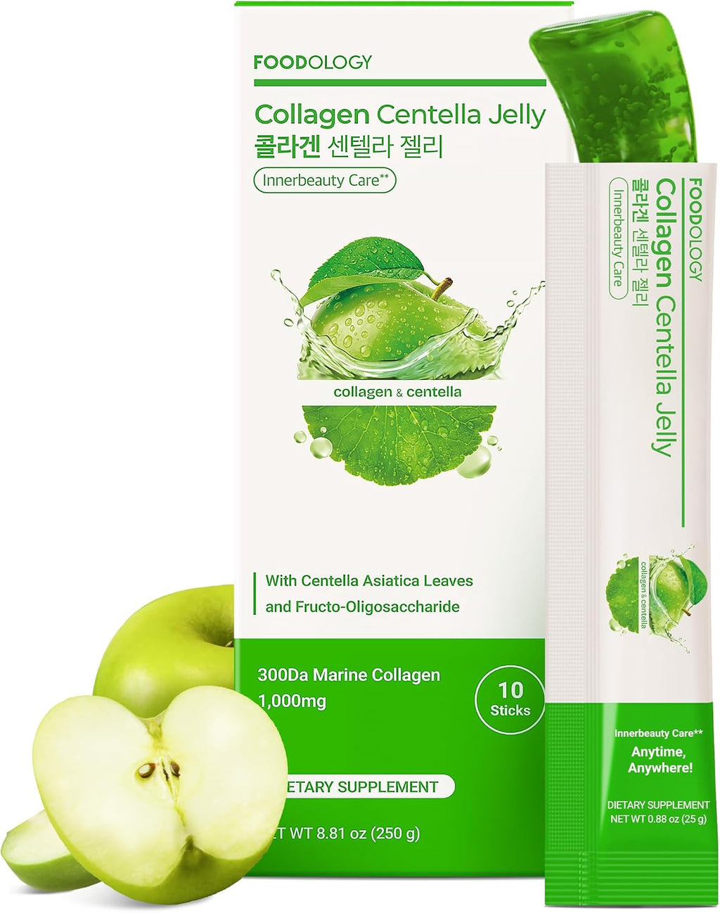 FOODOLOGY Coleology Cutting Jelly, Pomegranate Flavor, 10 Sticks