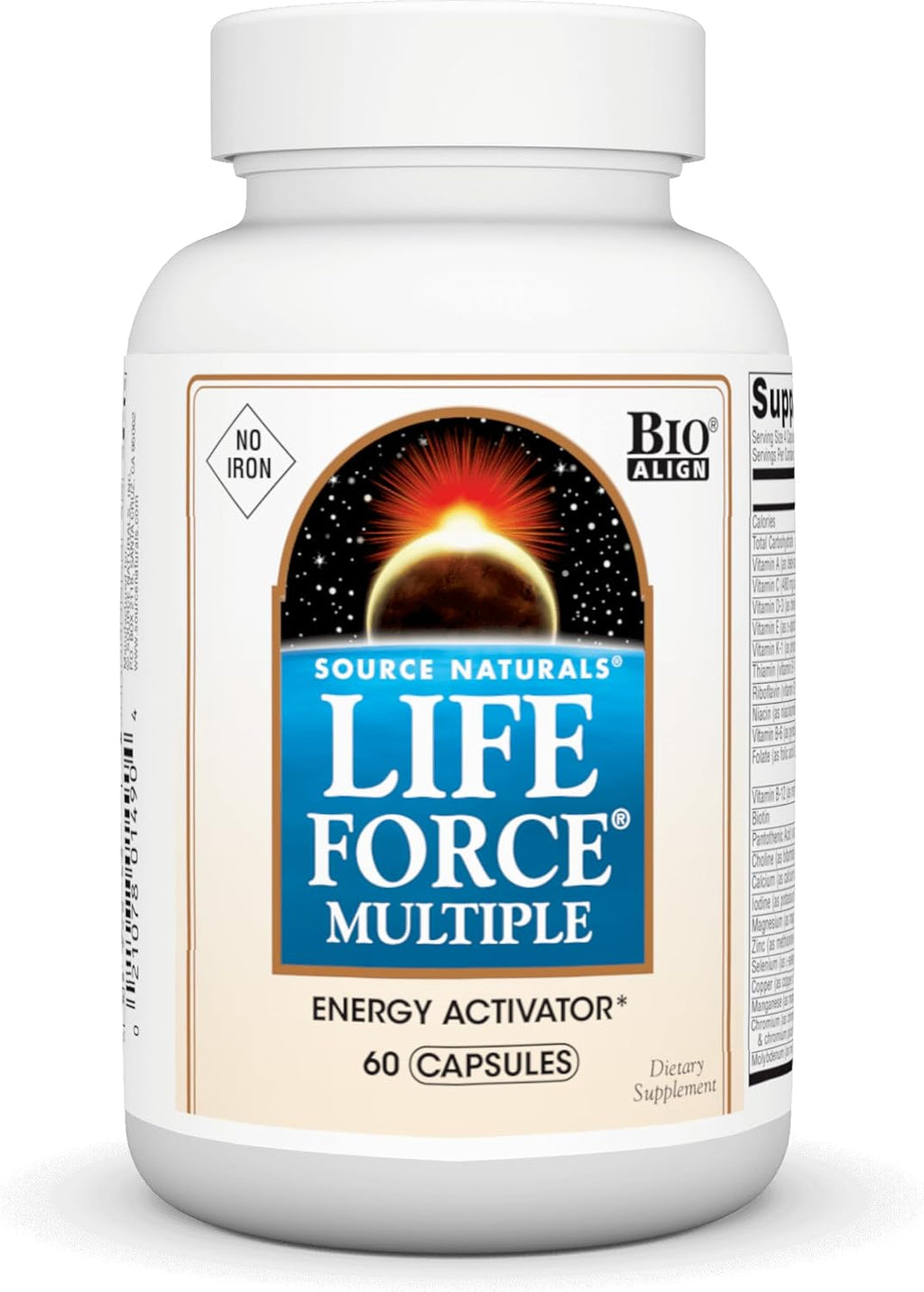 Source Naturals Life Force Multiple Iron Free Multivitamin,180 Capsules