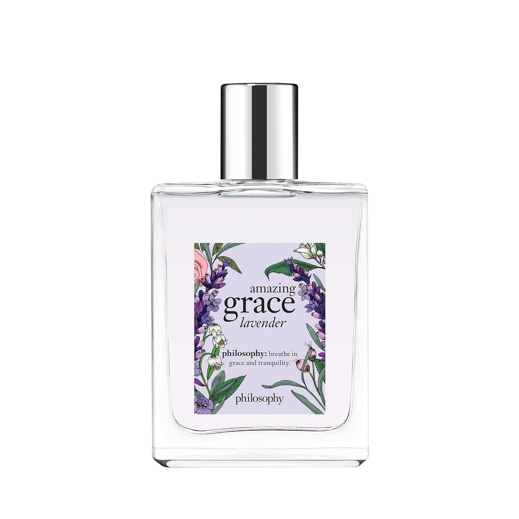 Hub Wavy Philosophy Amazing Grace Lavender perfume bottle, 2 oz / 50 ml, elegant luxury women's fragrance with lavender notes