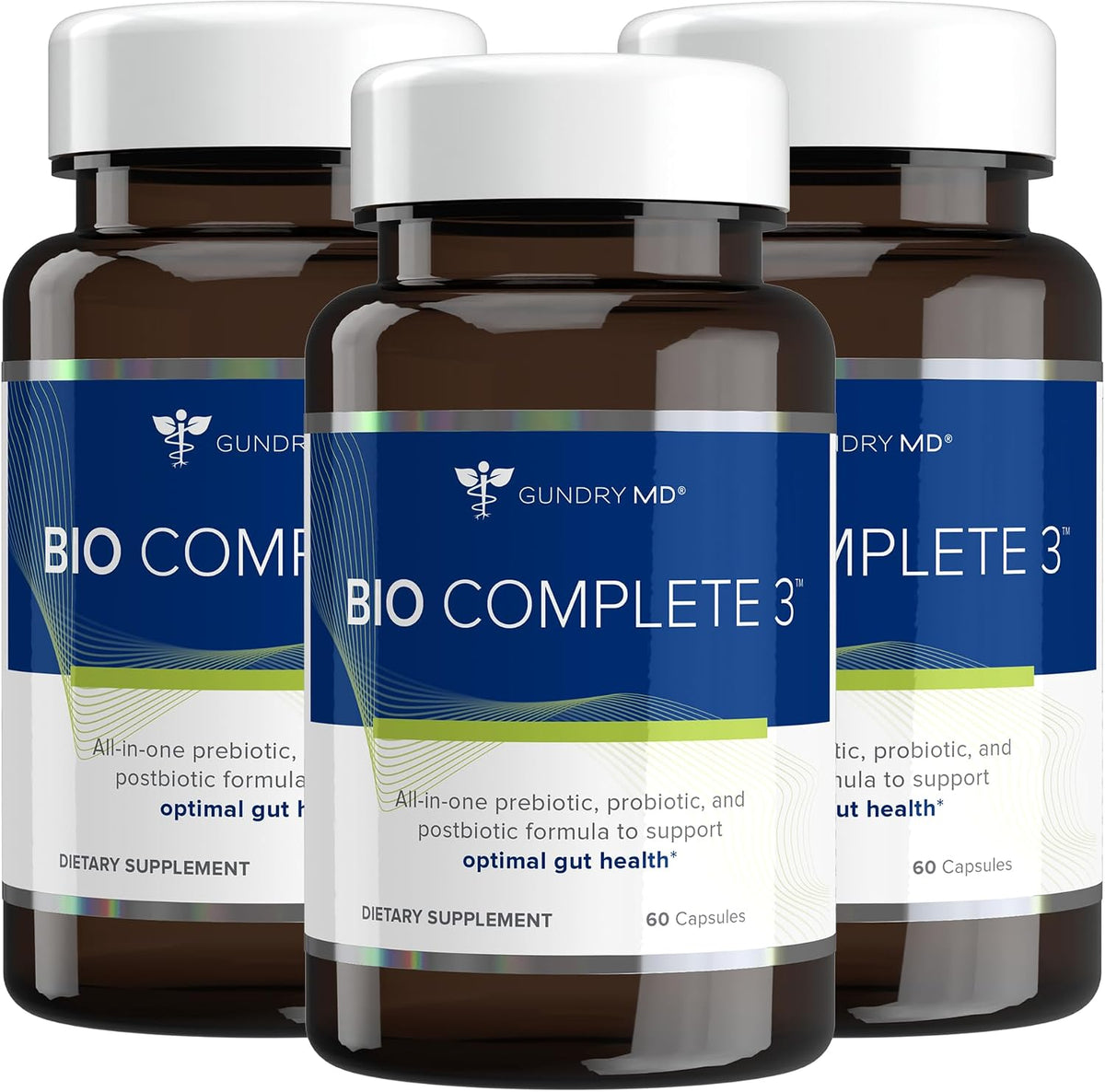 Gundry MD Bio Complete 3, 3-in-1 Probiotics, Pre & Postbiotics, 30 Servings