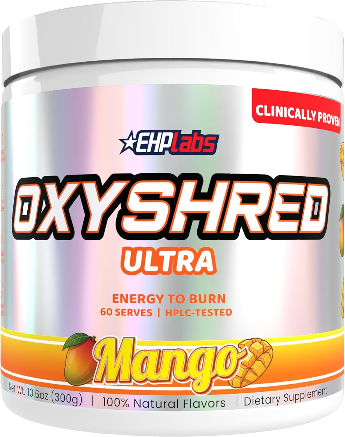 EHP Labs OxyShred Pre Workout Powder - Preworkout Powder with L Glutamine & Acetyl L Carnitine, Energy Boost Drink - Cosmic Blast, 60 Servings