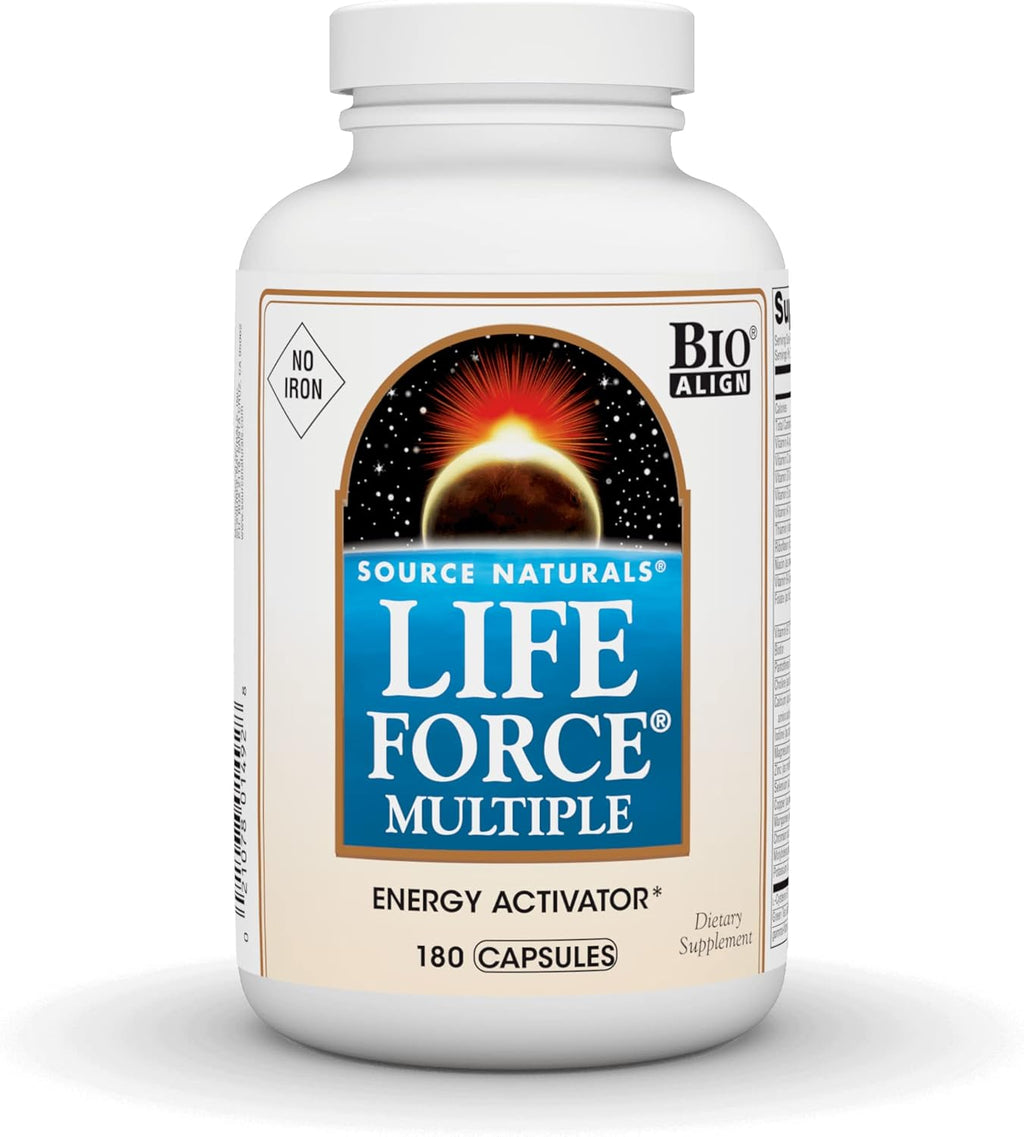 Source Naturals Life Force Multiple Iron Free Multivitamin,180 Capsules