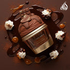 Hub Wavy Lattafa Choco Overdose perfume bottle, 75ml unisex fragrance with luxurious packaging and elegant design.