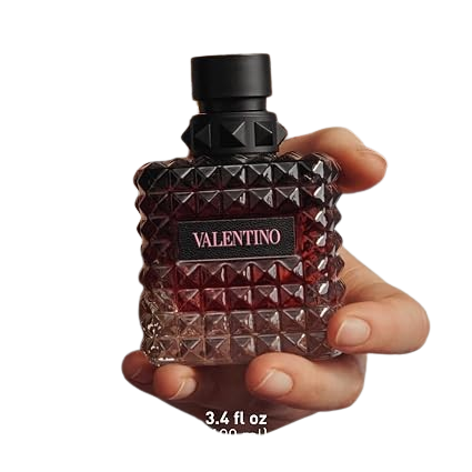 Valentino Born in Roma Donna intense 3.4 oz luxury fragrance bottle with elegant design, for women, by Hub Wavy