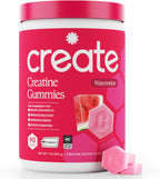 Create Creatine Monohydrate Gummies for Women and Men, Orange, 90ct
