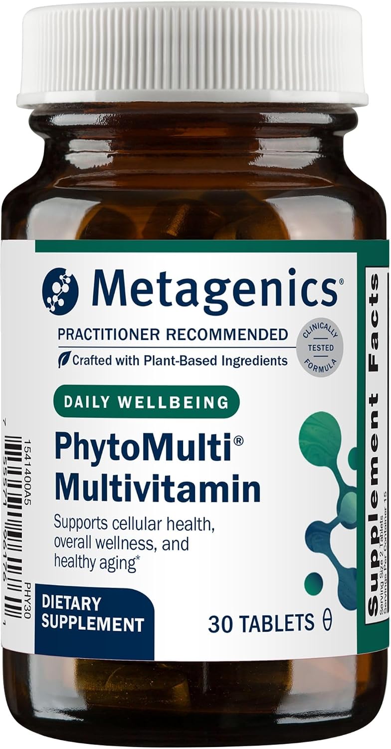 Metagenics PhytoMulti Multivitamin for Men & Women Without Iron, 120 Tablets