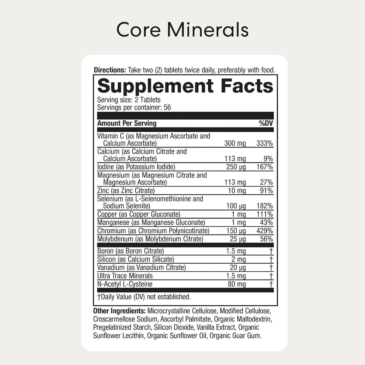 USANA - CellSentials Core Minerals with InCelligence - 112 Tablets