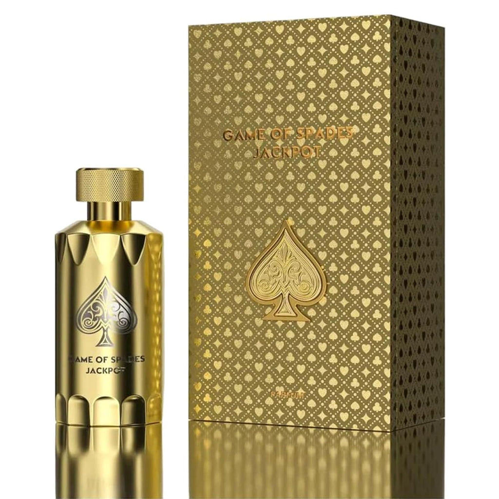 Hub Wavy Jo Milano Game of Spades luxury unisex perfume bottle, 3.4 fl oz, with elegant packaging and branding details visible.