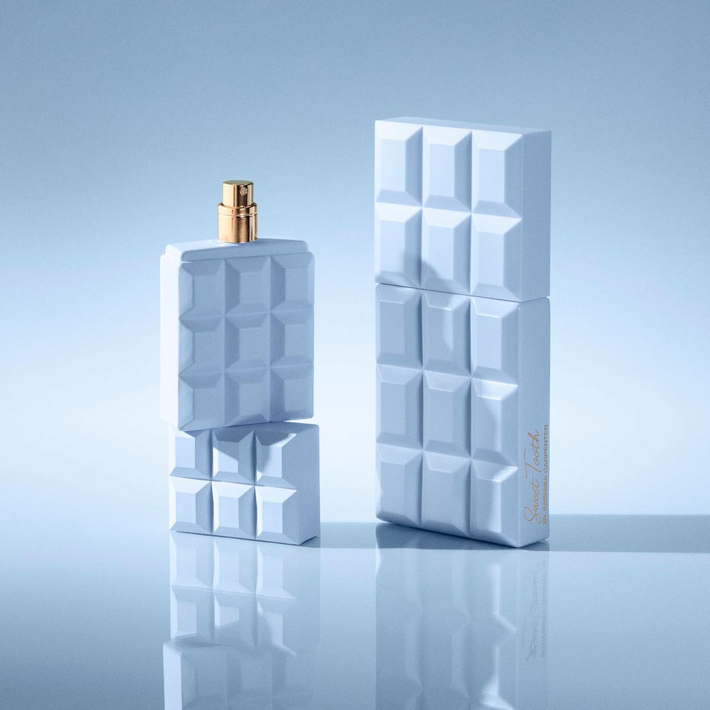 Hub Wavy Sabrina Carpenter Sweet Tooth Me Espresso perfume bottle for women, 2.5 fl oz, showcasing elegant luxury fragrance packaging.