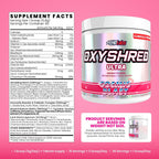 EHP Labs OxyShred Pre Workout Powder - Preworkout Powder with L Glutamine & Acetyl L Carnitine, Energy Boost Drink - Cosmic Blast, 60 Servings
