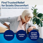 SciatiEase Sciatic Nerve Health Support Supplement, 120 Capsules