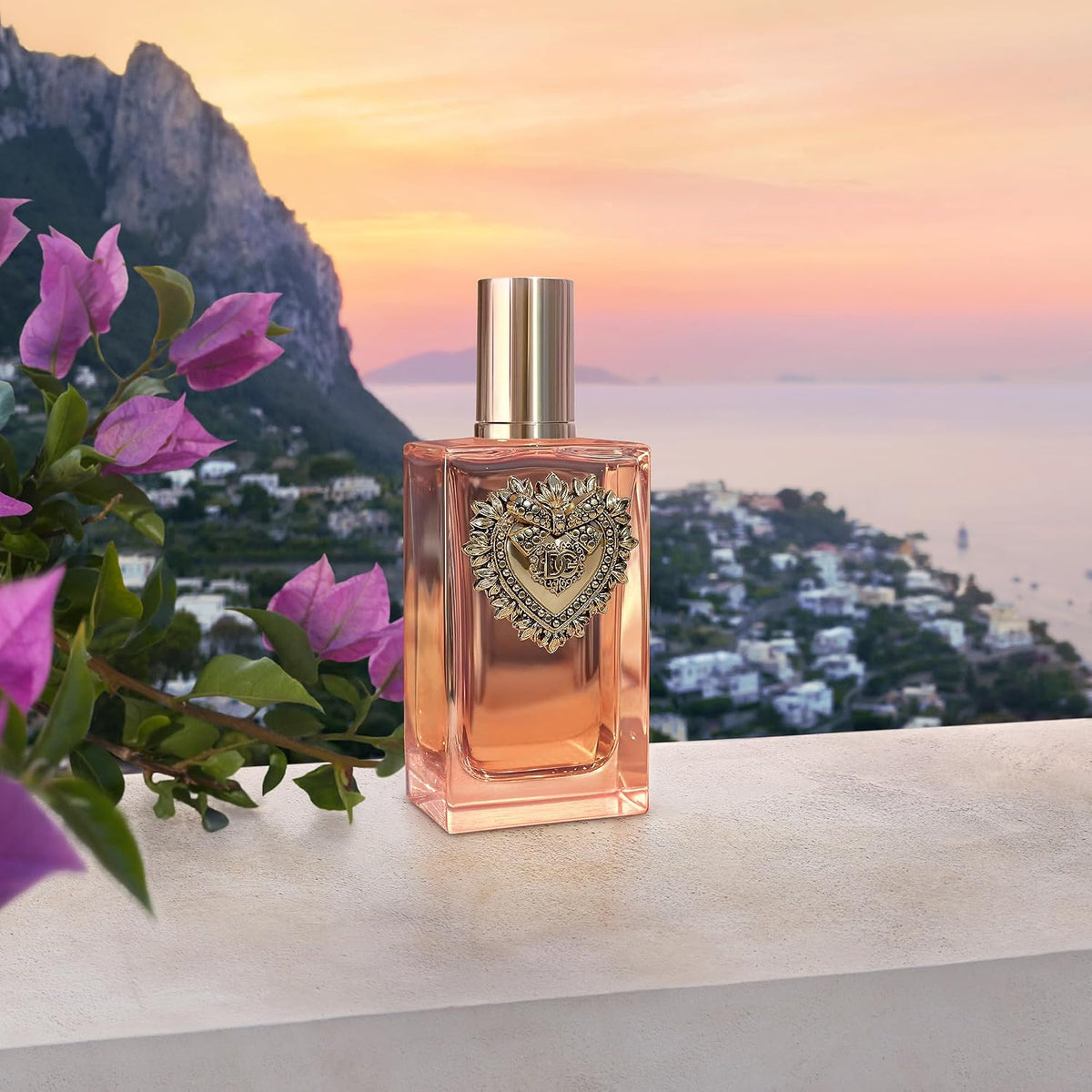 Dolce & Gabbana Devotion Intense women's fragrance bottle with elegant packaging, showcasing luxury perfume design.