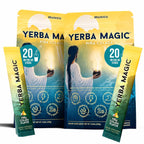 Yerba Mate Energy Drinks, Yerba Magic, Gut Health, Peach Mango, 30 Servings