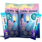 Yerba Mate Energy Drinks, Yerba Magic, Gut Health, Peach Mango, 30 Servings
