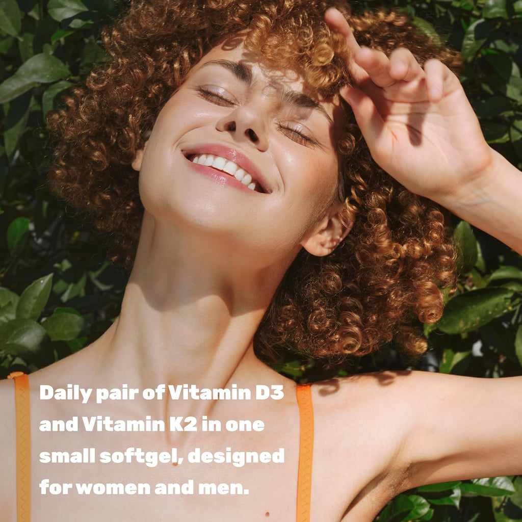 DEAL SUPPLEMENT Vitamin D3 5,000 IU + K2 MK7 Softgels, 250 Count | 2-in-1 Complex | Easy to Swallow