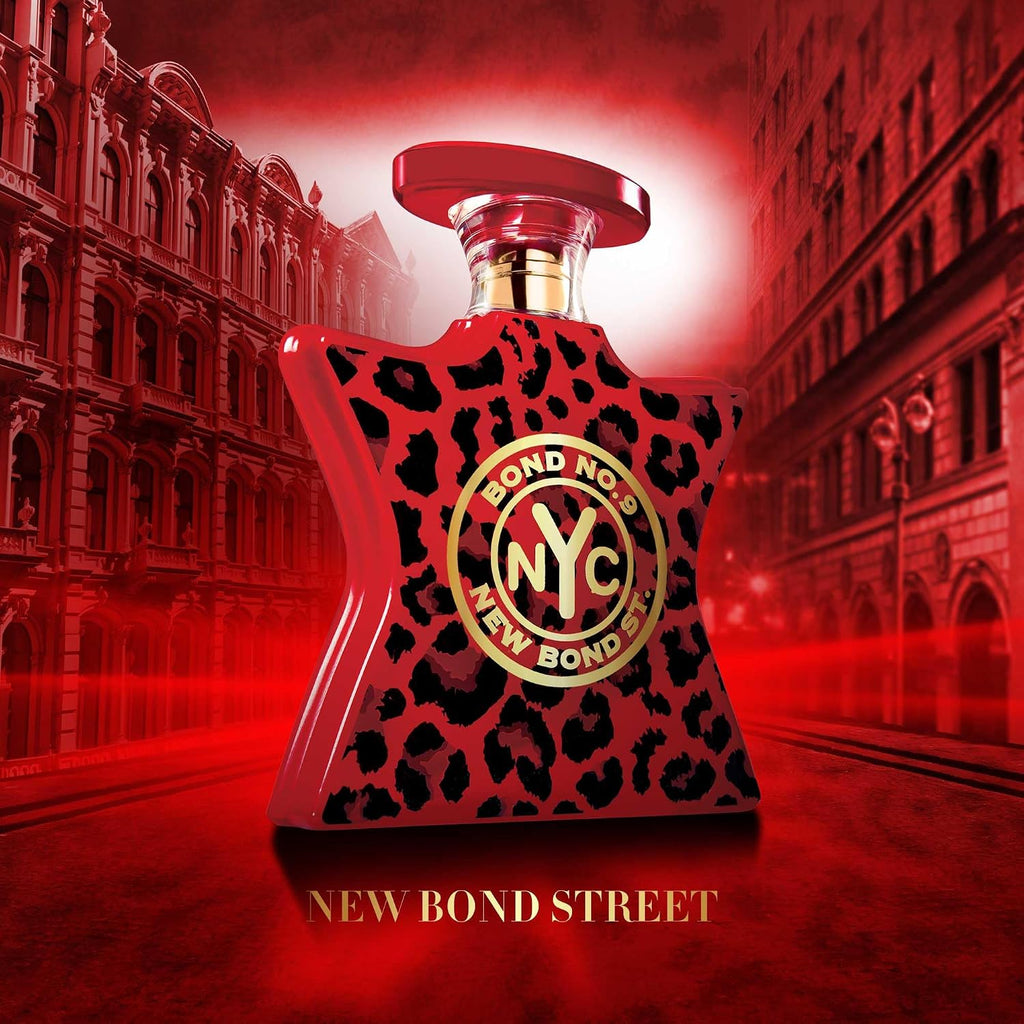 Hub Wavy Bond No. 9 New York New Bond St. unisex perfume 3.4 fl oz bottle with elegant packaging and branding.