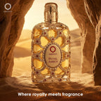 Hub Wavy Orientica Royal Amber perfume bottle, unisex fragrance in 80ml size with elegant design.