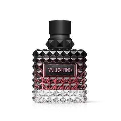 Valentino Born in Roma Donna intense 3.4 oz perfume bottle, luxury women's fragrance by Hub Wavy, with elegant packaging.