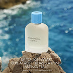 Dolce & Gabbana Light Blue Pour Homme men's perfume bottle with blue liquid and stylish packaging, 100ml size.