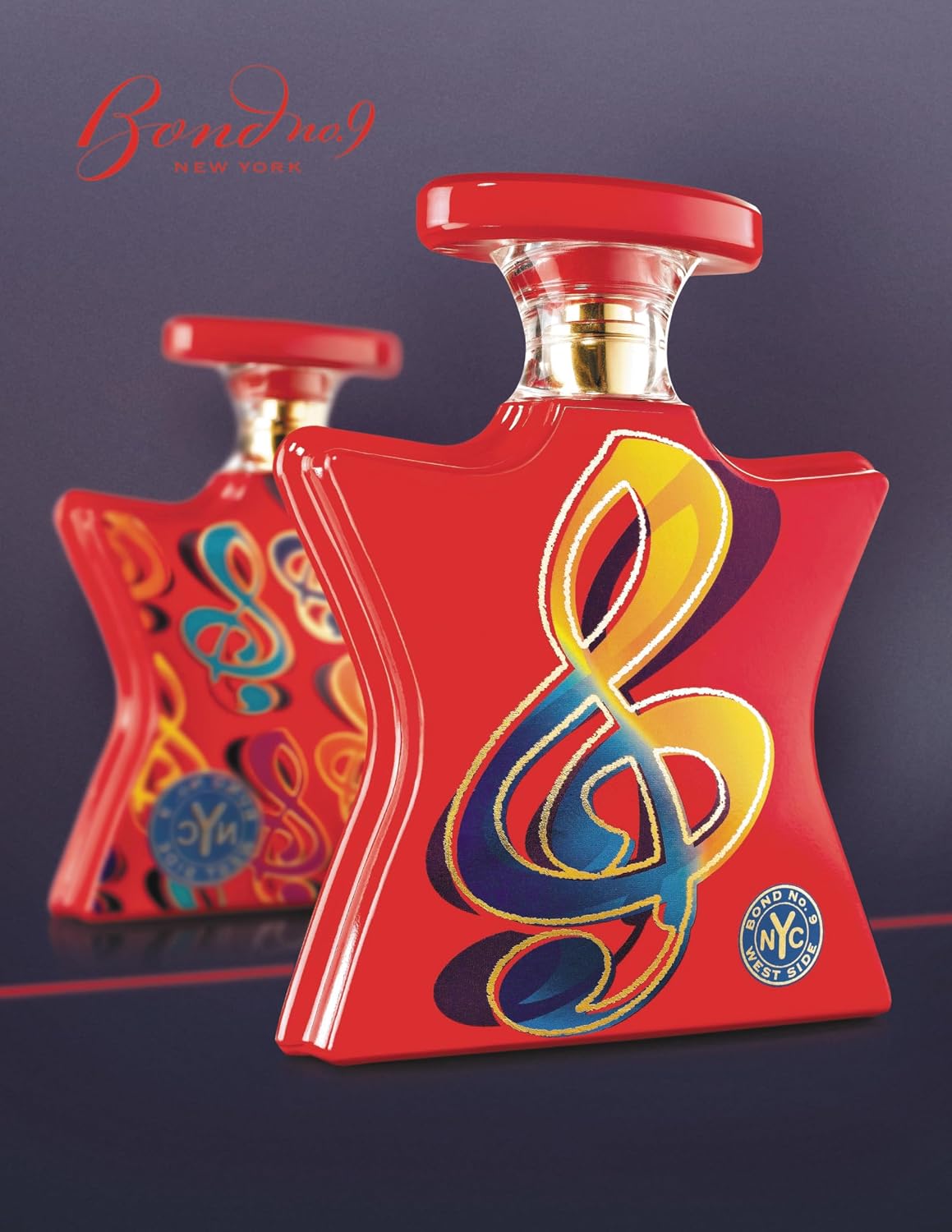 Hub Wavy Bond No. 9 New York West Side luxury fragrance bottle, 1.7 fl oz, for women, with elegant packaging and design
