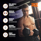 TestoFuel 120 T-Booster Pills - Test Booster for Men - 100% Natural Ingredients - Contributes to Normal Testosterone Levels & Muscle - Vitamin, Fenugreek & Magnesium Booster
