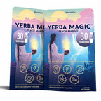 Yerba Mate Energy Drinks, Yerba Magic, Gut Health, Peach Mango, 30 Servings