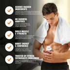 TestoFuel 120 T-Booster Pills - Test Booster for Men - 100% Natural Ingredients - Contributes to Normal Testosterone Levels & Muscle - Vitamin, Fenugreek & Magnesium Booster