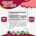Toplux Organic Beet Root Powder Tablets - 2040mg Natural Nitric Oxide Beets to Support, Energy, Black Pepper Better Absorption, Non-GMO, for Men Women, 90 Tablets