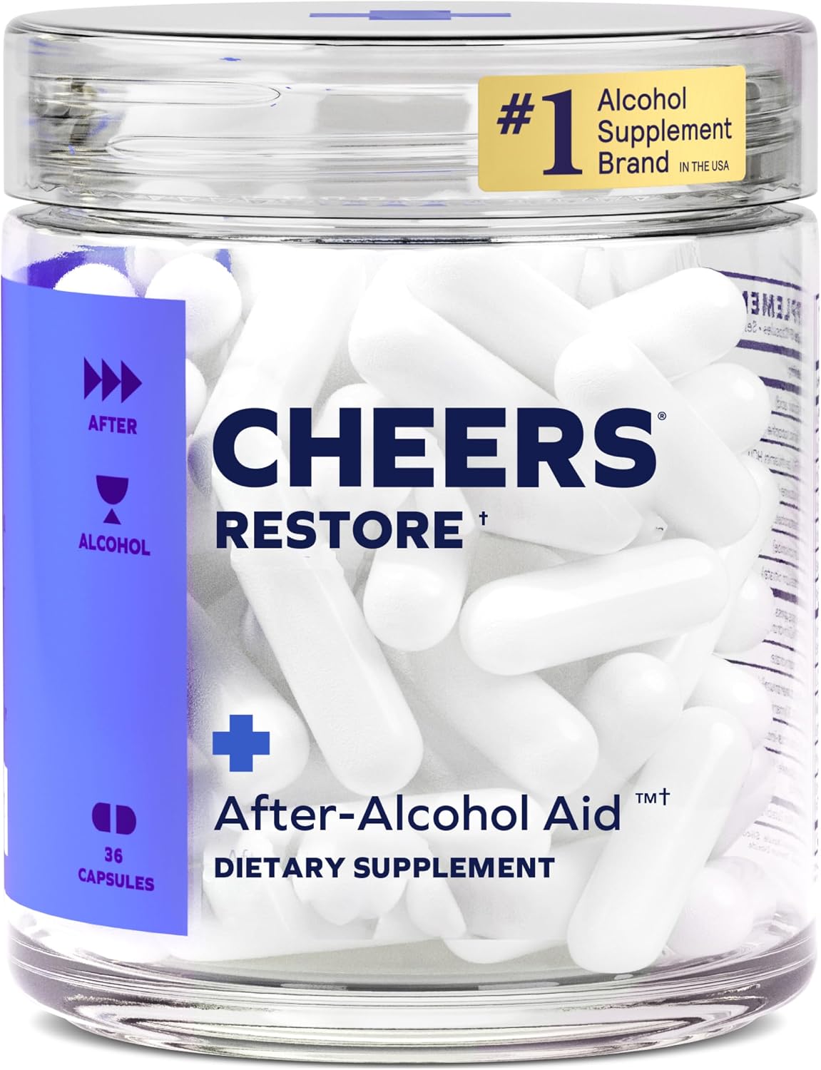 Cheers Restore | Supplement with DHM, L-Cysteine, Milk Thistle | 12 Doses