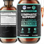 HERBIFY Lymphatic Drainage Drops for Liver Detox & Immune Support – Lymph System Support Drops - Detox Cleanse - 2 Fl Oz Made in USA