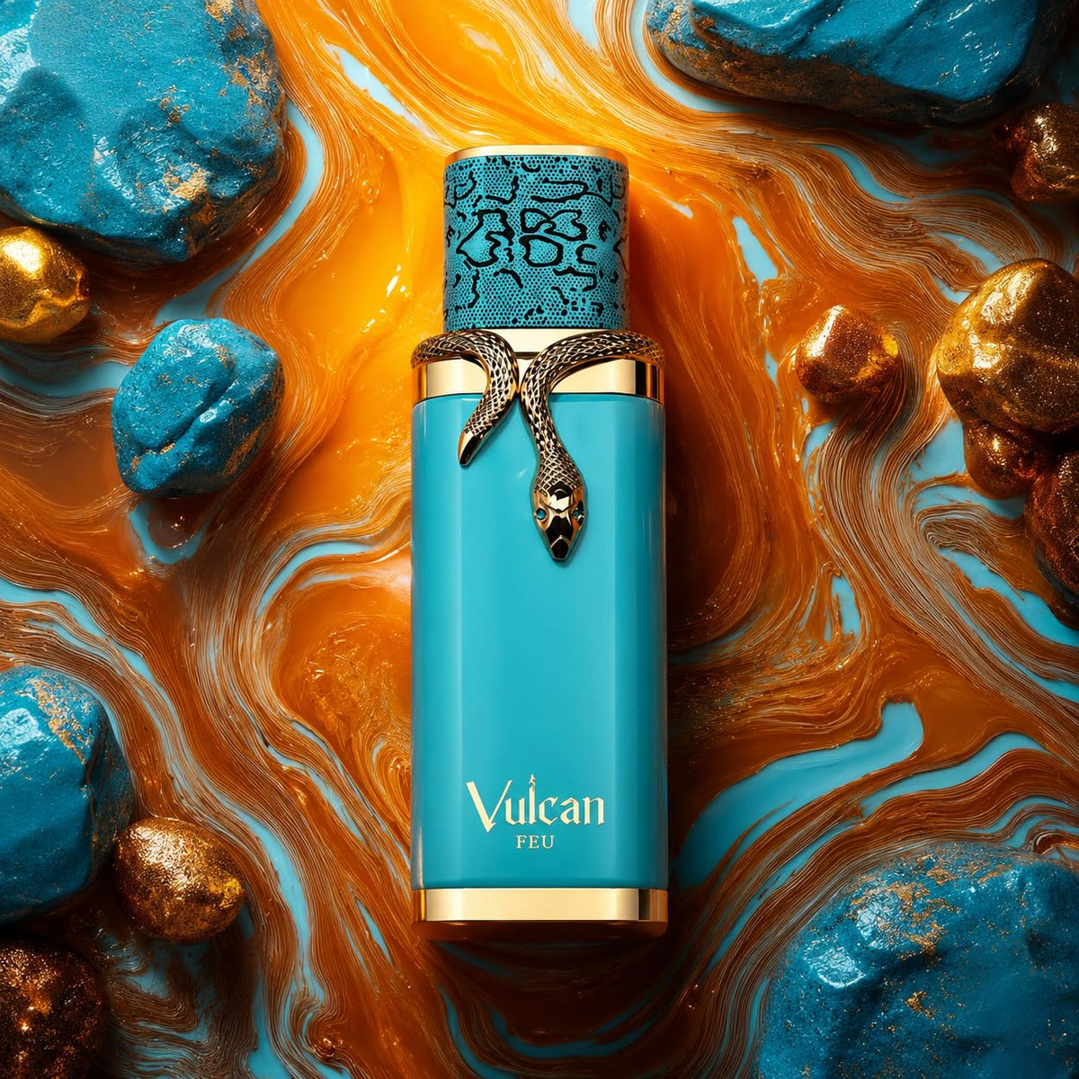 Hub Wavy French Avenue Vulcan Feu unisex perfume bottle, 100ml, elegant design, showcasing luxury fragrance for both men and women