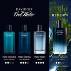 Hub Wavy Davidoff Cool Water Intense men's perfume in 4.2 oz bottle, featuring long-lasting woody and fresh scent.