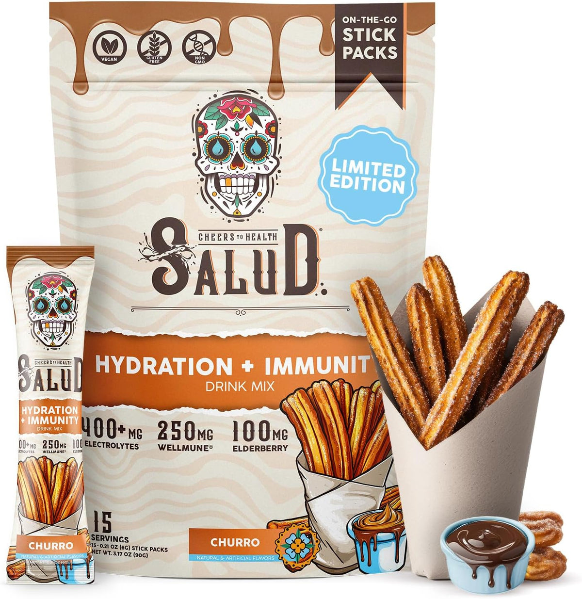 Salud 2-in-1 Hydration + Immunity Drink Mix, Horchata