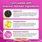 KITTYQUEEN Slippery Kitty Vaginal Probiotic and Moisture Gummies, 60 Count
