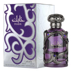 Hub Wavy Lattafa Habik men’s perfume 100ml bottle, luxury fragrance for men, elegant packaging and design.