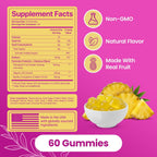KITTYQUEEN Slippery Kitty Vaginal Probiotic and Moisture Gummies, 60 Count