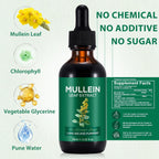 Mullein Extract, Mullein Leaf Extract, Mullein Leaf Drops, Alcohol-Free, Health Supplement Drops (60 ml (Pack of 1)
