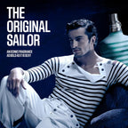 Hub Wavy Jean Paul Gaultier Le Male unisex perfume bottle, 3.4 fl oz, with sleek design and iconic branding.